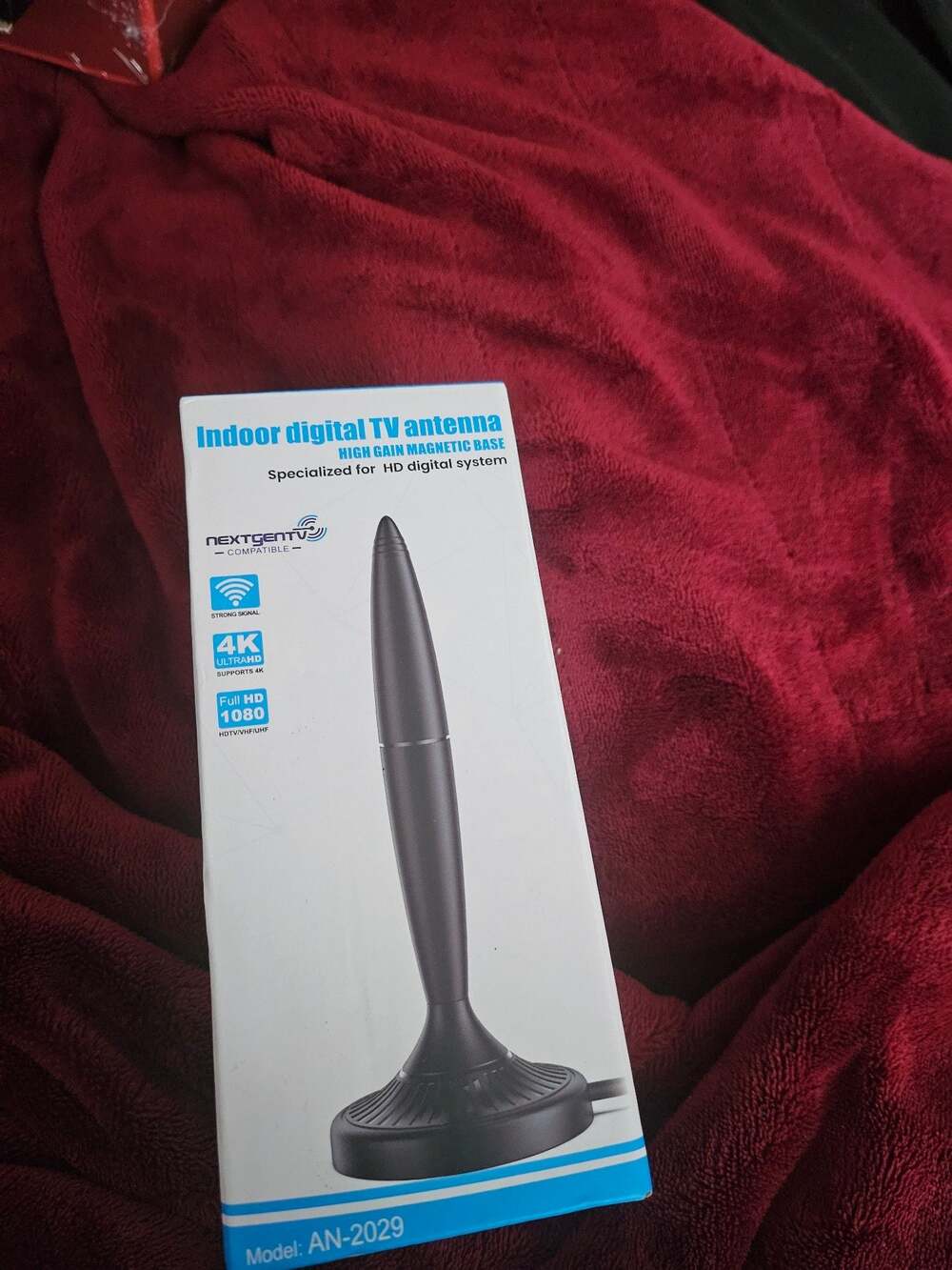 NextGen TV Compatible Indoor Digital TV Antenna Model AN-2029 with High Gain Mag
